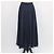 Prada plissierter Maxirock aus Seidenchiffon in Navyblau Marineblau - Ansicht 3