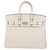 Hermès Borsa Birkin 25 Hermes in pelle Togo Craie con hardware dorato Bianco sporco
