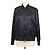 Valentino Black Blend Viscose Rockstud Zip Bomber Jacket