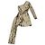 Autre Marque Nadine Merabi Gold Sequins Symmetrisch Drapiertes One Shoulder Mini Kleid Golden