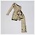 Autre Marque Nadine Merabi Gold Sequins Symmetrisch Drapiertes One Shoulder Mini Kleid Golden - Ansicht 2