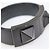 Valentino Rockstud Armband aus schwarzem Leder mit Verschluss - Ansicht 7