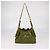 Chanel Khaki Quilted Suede Small 25 Hobo Verde - vista 3
