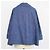Top Valentino in denim blu, scollo a V e maniche tre quarti - vista 3