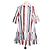 Autre Marque Abito Choux in Jacquard a Righe in Misto Cotone Multicolor de La Double J Multicolore