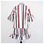 Autre Marque Abito Choux in Jacquard a Righe in Misto Cotone Multicolor de La Double J Multicolore - vista 3