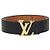Louis Vuitton Initiales Wendelgürtel aus Leder Schwarz/Braun