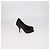 Décolleté peep toe in pizzo floreale nero Dolce & Gabbana Marrone - vista 3
