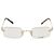 Miu Miu Gold, Blue-ray Transparent Lens randlose Brille