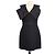 Vestido Mini Alexander McQueen em Lã e Seda Preta com Laço Preto