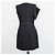 Vestido Mini Alexander McQueen em Lã e Seda Preta com Laço Preto - vista 3