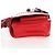 Borsa Convertible Fendi Secret Code F3 in Pelle Testurizzata Rosso - vista 3