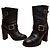 Botines de cuero negro con hebilla Jimmy Choo