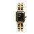 Chanel Première Uhr Goldfarbenes Metall Schwarzes Leder Golden