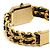 Chanel Première Uhr Goldfarbenes Metall Schwarzes Leder Golden - Ansicht 6