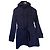 Trench coat blu navy per bambini Burberry con fodera Nova Check