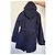 Trench coat blu navy per bambini Burberry con fodera Nova Check - vista 3