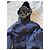 Trench coat blu navy per bambini Burberry con fodera Nova Check - vista 7
