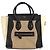 Céline Celine Tricolor Luggage Leather Medium Bege