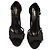 Fendi Satin-Sandalen Schwarz mit Schleife
