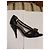 Fendi Satin-Sandalen Schwarz mit Schleife - Ansicht 3