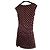 Autre Marque Vestido Curto Bordô com Bolinhas Branco Bordeaux