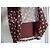 Autre Marque Vestido Curto Bordô com Bolinhas Branco Bordeaux - vista 2