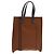 Hermès Hermes Calicut Cabas Ribbed Canvas with Leather Brown