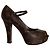 Louis Vuitton Monogram Peep-Toe Pumps Braun