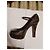 Louis Vuitton Monogram Peep-Toe Pumps Braun - Ansicht 3