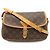 Louis Vuitton Monogram Sologne Schultertasche Braun Monogramm