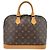Louis Vuitton Alma Monogram Lace Leather BB Marrom