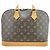 Louis Vuitton Alma Monogram Lace Leather BB Marrom - vista 2