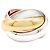 Anillo Cartier, "Trinity", oro amarillo, oro blanco, oro rosa. - vista 3