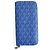 Portafoglio Goyard Matignon APM Zip GM 10 Blu Pelle - vista 3