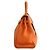 Borsa a mano Hermès Kelly 32 in pelle arancione - vista 3