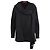 Autre Marque Camicia asimmetrica Diliborio in cotone nero oversize