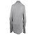 Autre Marque Camicia lunga Diliborio in cotone grigio con ricami - vista 2