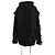 Autre Marque Sudadera negra Diliborio con detalles calados Negro