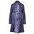 Abrigo cruzado estampado morado Blumarine bordado con cristales Púrpura
