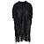 Autre Marque Chaleco largo Diliborio con flecos Negro