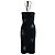 Autre Marque Swish Jeans-Kleid mit Ziernieten Schwarz