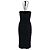 Autre Marque Swish Jeans-Kleid mit Ziernieten Schwarz - Ansicht 2