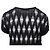 T-shirt Destroyed Alexander McQueen Preto - vista 4
