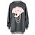 Autre Marque Happenings Sweatshirt mit abnehmbarem Dekor