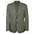 Autre Marque Green Techno-jersey Lightweight Blazer