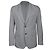 Autre Marque Blazer leve de techno-jersey cinzento Cinza