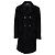 Autre Marque Schwarzer Softcoat Wollmischung