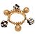 Autre Marque Collection Privée Armband mit Anhängern Golden