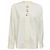 Blusa Balenciaga bianca a maniche lunghe in cotone con anelli Bianco